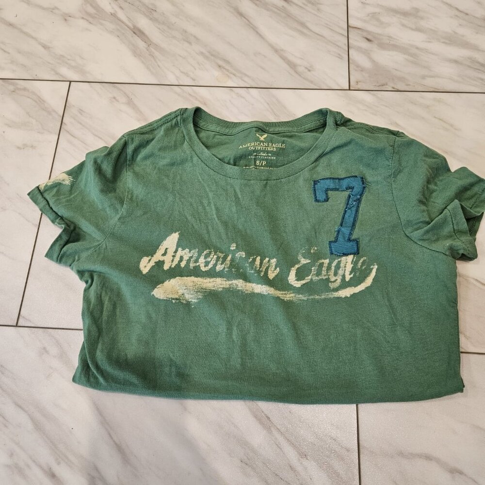5 American Eagle Women Size Small Shirts Y2K - 1 owner - Picture 7 of 14